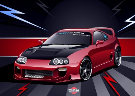 Toyota Supra a80 арт