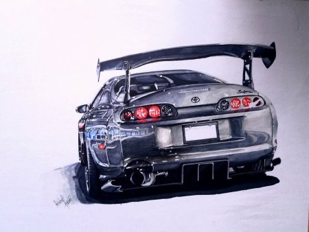 Toyota Supra a80 арты