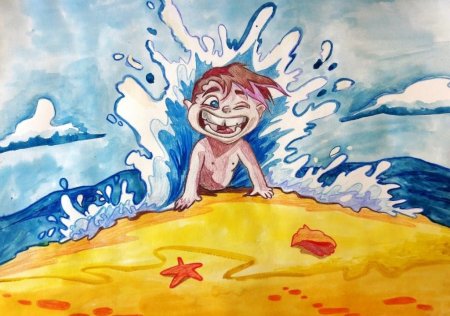 Рисунок на тему летние каникулы