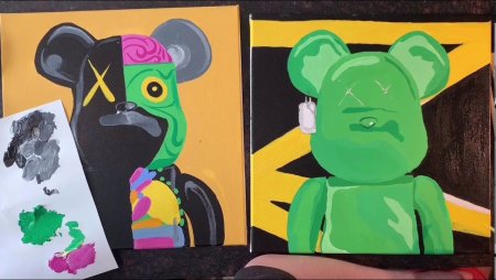 Картина KAWS И Bearbrick