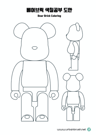 Bearbrick раскраска