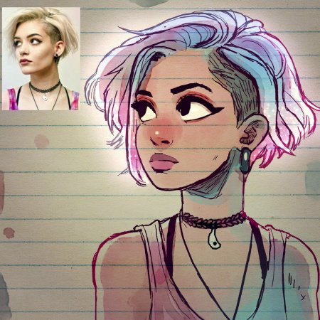 Портрет в мультяшном стиле