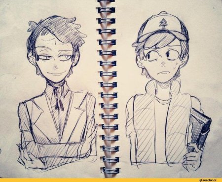 Гравити Фолз Диппер скетч