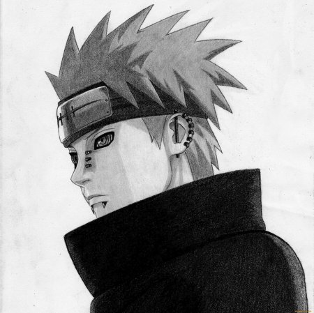 Яхико Пейн черно белый