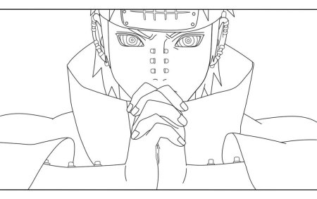 Раскраски Наруто Акацуки Пейн