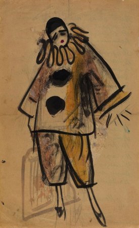 Грустный Пьеро и Арлекин