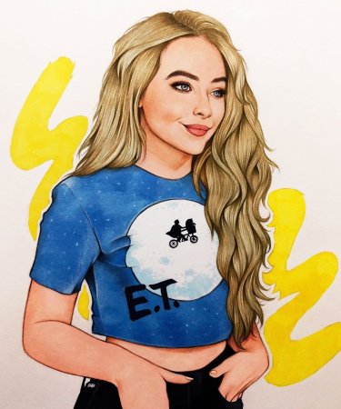 Сабрина Карпентер рисунок