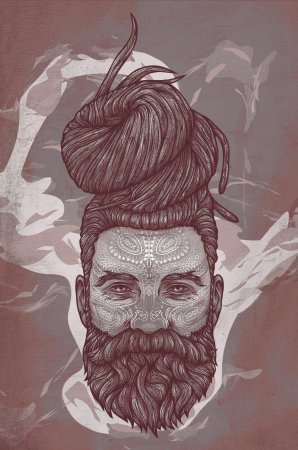 Hippie борода Art