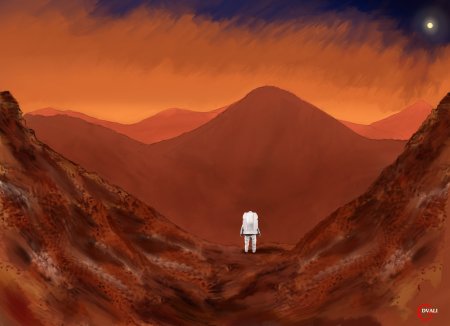 Планета Марс арт