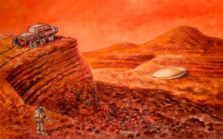 Марсианские пейзажи картины