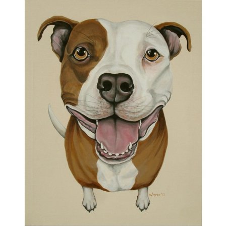 Питбуль сбоку морда