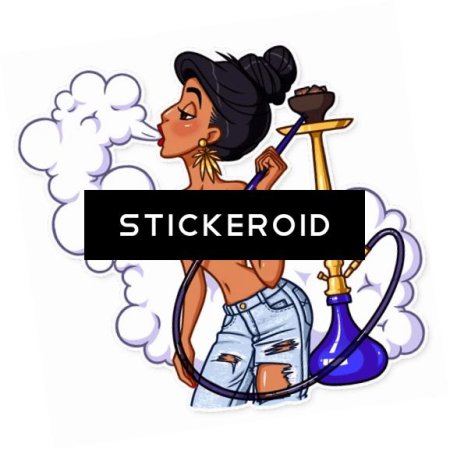 Девушка с кальяном