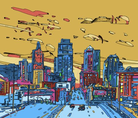 Нарисованный город