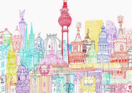 Достопримечательности Берлина Графика