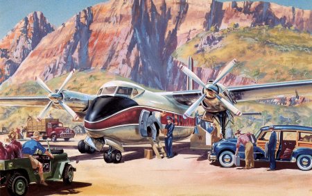 Картина самолёт