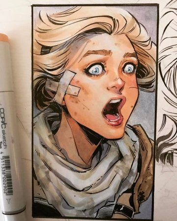 Рисунки маркерами для скетчинга