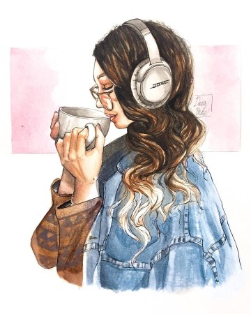 Девушка рисунок