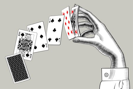 Референсы рук с картами