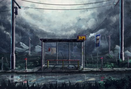 Аниме дождь