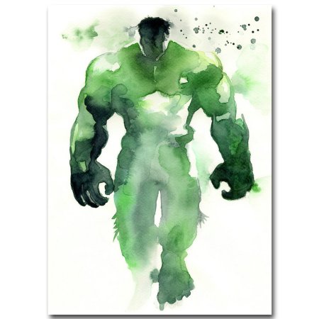 Супергерои акварель