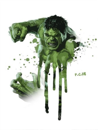 Халк акварель