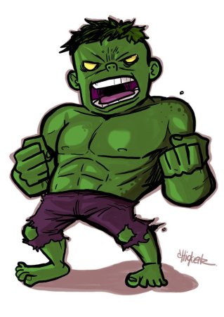 Халк Марвел маленькие