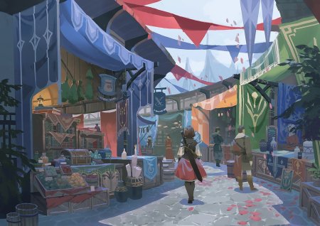 Рыночная площадь фэнтези
