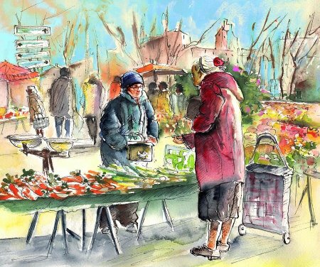 Рынок живопись