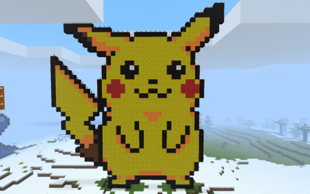 Покемон Пикачу в МАЙНКРАФТЕ