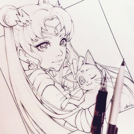 Аниме скетчи Сейлор Мун