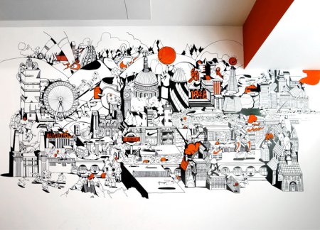 Креативная роспись стен