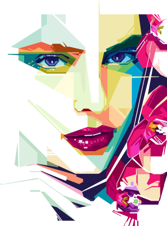 Pop Art Геометрика портрет