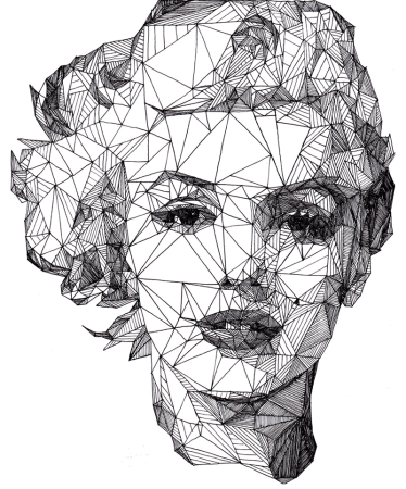 Джош Брайан геометрические портреты