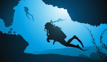 Аквалангист Минимализм