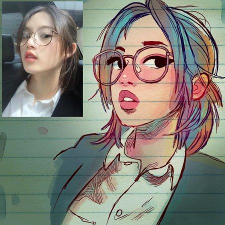 Девушка рисунок