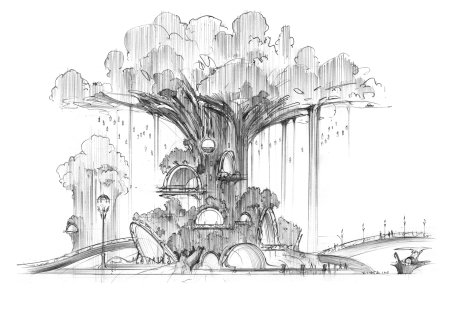 Эскиз парка будущего