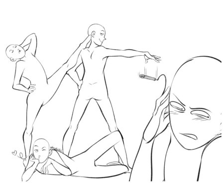 Интересные позы для рисования