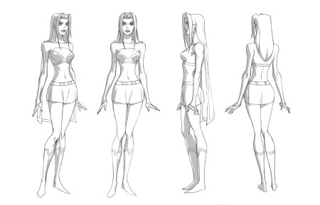 Эскиз женского тела