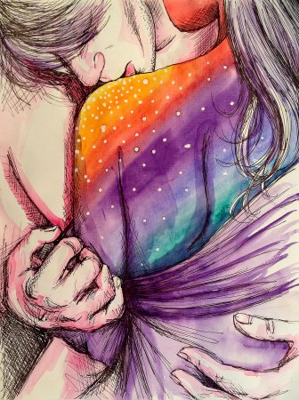 Объятия рисунок