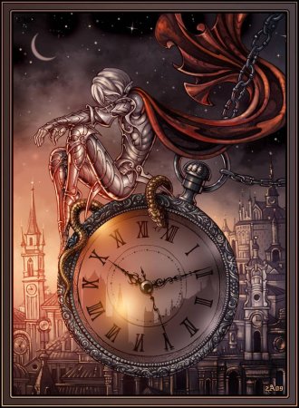 Человек часы арт