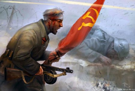Солдат ww2 арт СССР