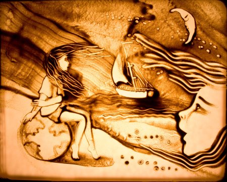 Ксения Симонова Песочная художница