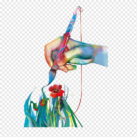 Стилизованная кисть для краски