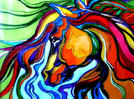 Витраж красками