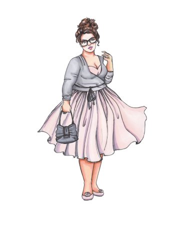 Наброски одежды для полных женщин