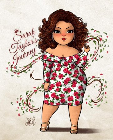 Скетч фэшн плюс сайз