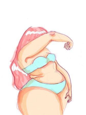 Милые полные девушки арт