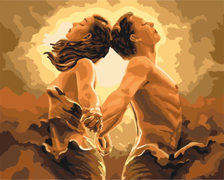 Картина по номерам мужчина и женщина