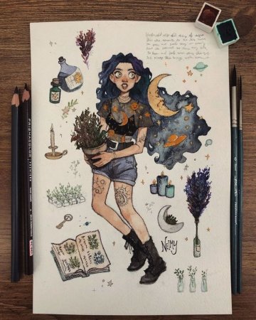 Идеи для рисования в артбуке