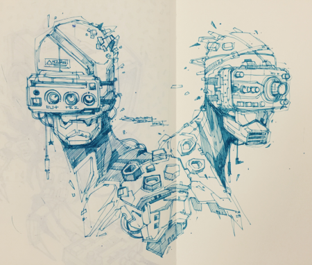 Киберпанк карандашом